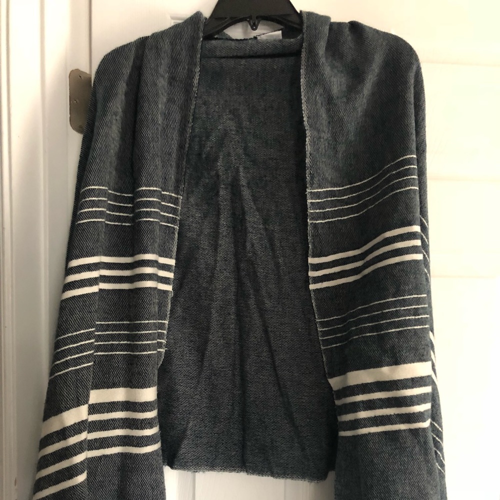 J. Crew Striped Cape-Scarf